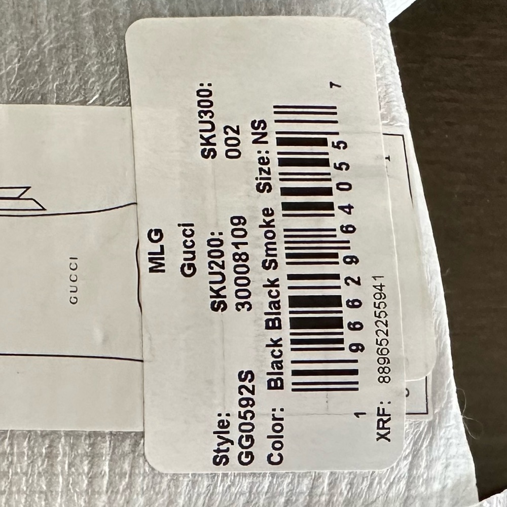 GUCCI Black & Smoke Square Sunglasses - Picture 3 of 11